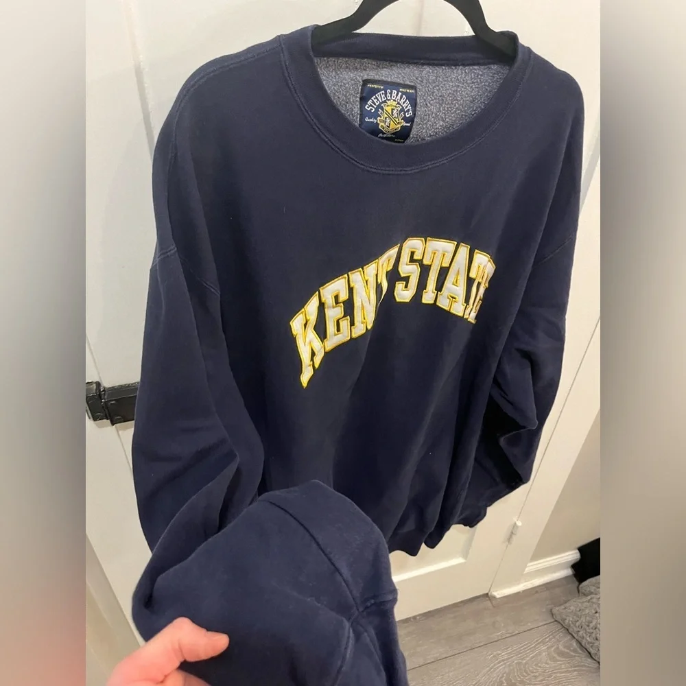 Steve & Barry's Kent State University crewneck sweatshirt Navy Blue XXL